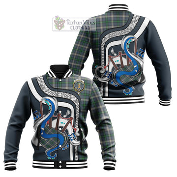 MacDowall (McDowall) Tartan Baseball Jacket with Epic Bagpipe Style