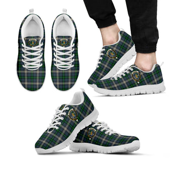 MacDowall (McDowall) Tartan Sneakers with Family Crest Kid's Sneakers - Tartan Vibes Clothing