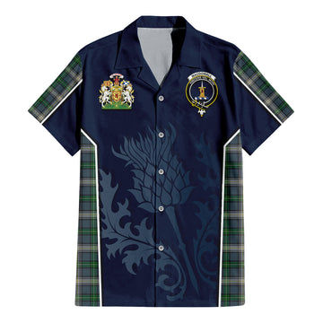 MacDowall (McDowall) Tartan Hawaiian Shirt with Family Crest and Scottish Thistle Vibes Sport Style - Tartan Vibes Clothing