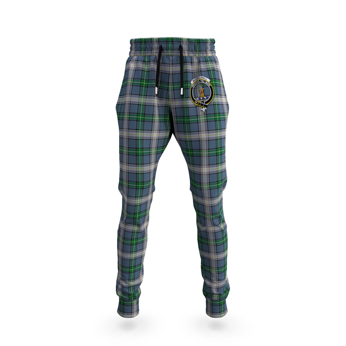 MacDowall (McDowall) Tartan Joggers Pants with Family Crest 5XL - Tartan Vibes Clothing