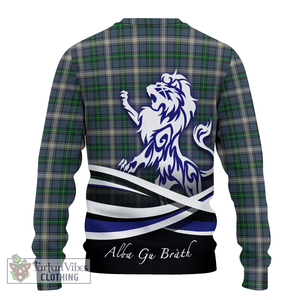 MacDowall (McDowall) Tartan Ugly Sweater with Alba Gu Brath Regal Lion Emblem - Tartan Vibes Clothing