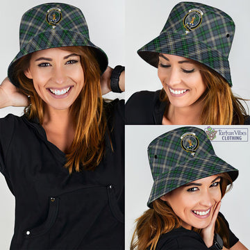 MacDowall (McDowall) Tartan Bucket Hat with Family Crest