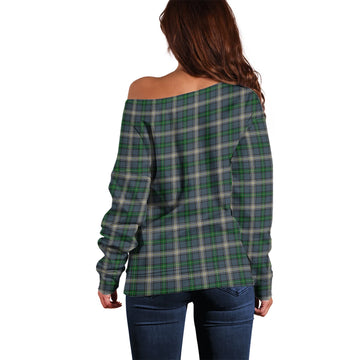 MacDowall (McDowall) Tartan Off Shoulder Women Sweater with Family Crest - Tartan Vibes Clothing