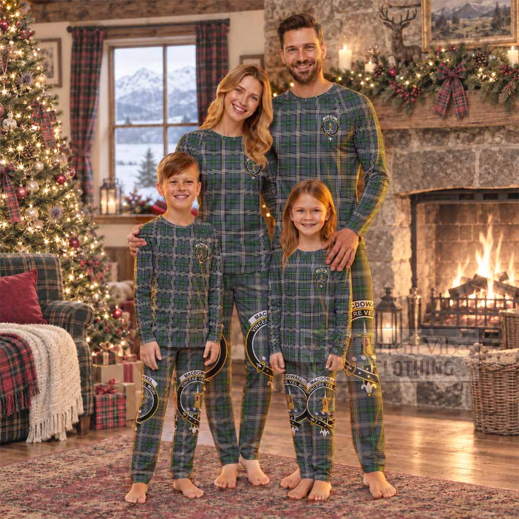 MacDowall (McDowall) Tartan Pajamas Family Set with Family Crest - Tartan Vibes Clothing