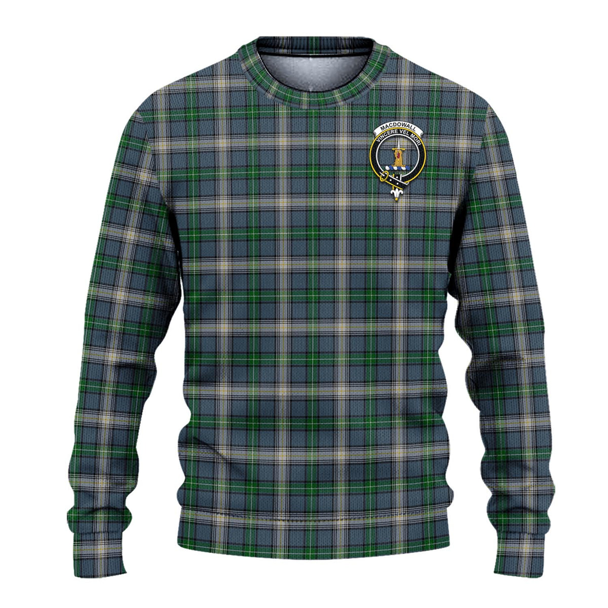 MacDowall (McDowall) Tartan Ugly Sweater with Family Crest - Tartan Vibes Clothing