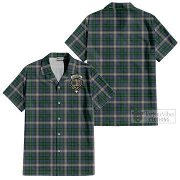 MacDowall (McDowall) Tartan Cotton Hawaiian Shirt with Family Crest - Tartan Vibes Clothing