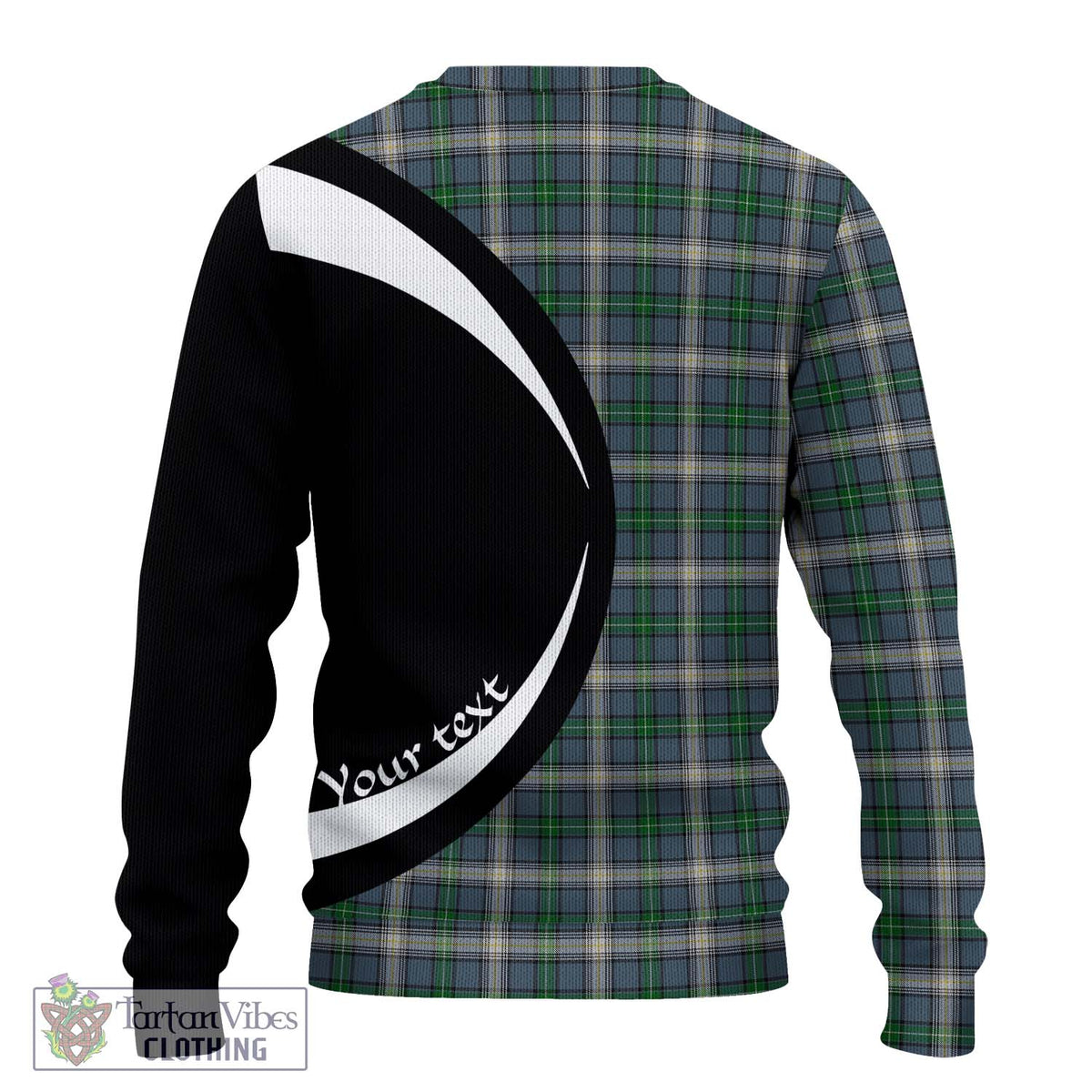 MacDowall (McDowall) Tartan Ugly Sweater with Family Crest Circle Style - Tartan Vibes Clothing