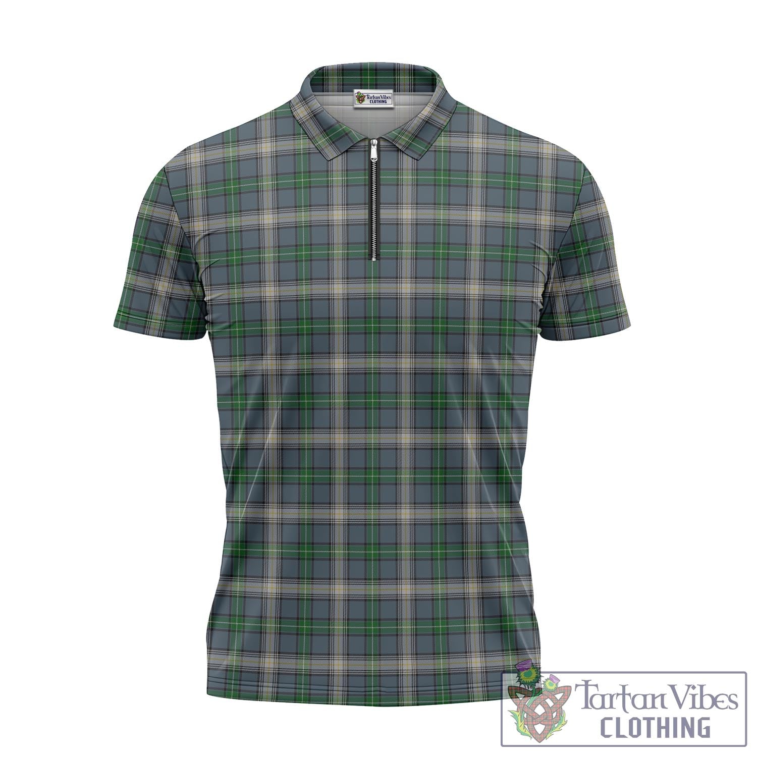 Tartan Vibes Clothing MacDowall Tartan Zipper Polo Shirt