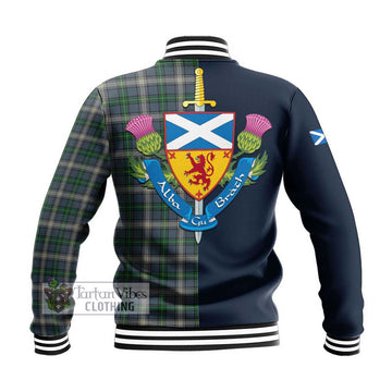 MacDowall (McDowall) Tartan Baseball Jacket Alba with Scottish Lion Royal Arm Half Style