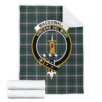 MacDowall (McDowall) Tartan Blanket with Family Crest