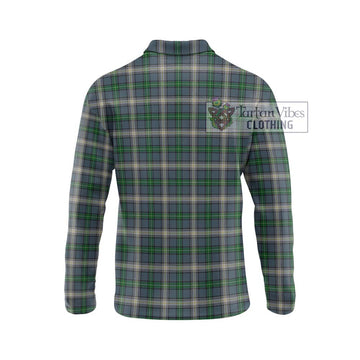 MacDowall (McDowall) Tartan Long Sleeve Polo Shirt with Family Crest DNA In Me Style - Tartan Vibes Clothing