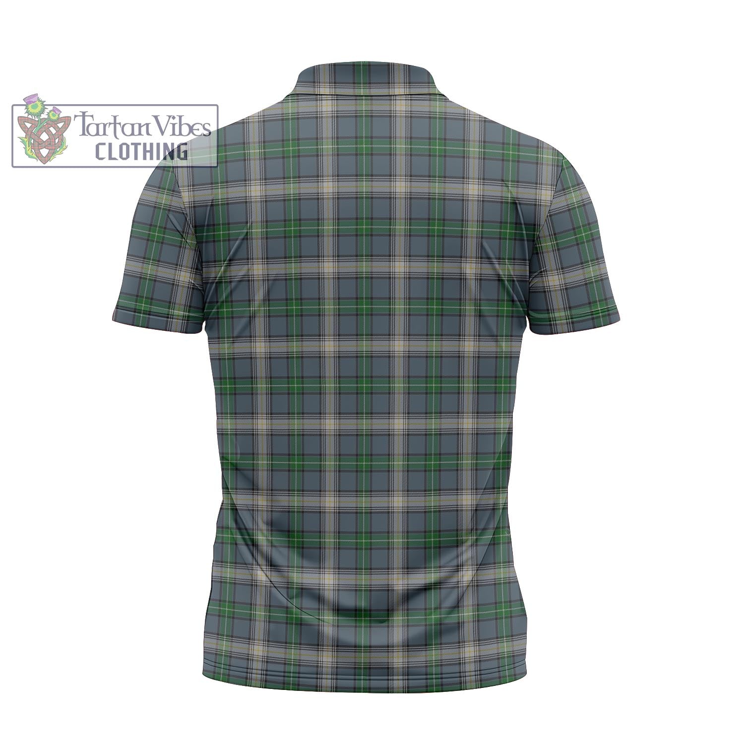 Tartan Vibes Clothing MacDowall Tartan Zipper Polo Shirt with Family Crest