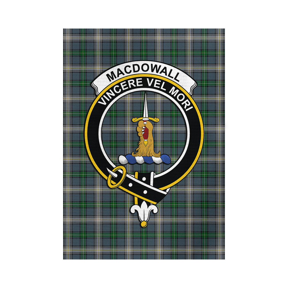 MacDowall (McDowall) Tartan Garden Flag with Family Crest - Tartan Vibes Clothing