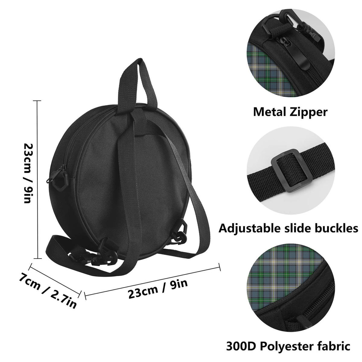 MacDowall (McDowall) Tartan Round Satchel Bags - Tartan Vibes Clothing