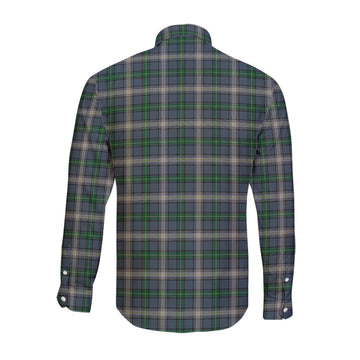 MacDowall (McDowall) Tartan Long Sleeve Button Up Shirt with Family Crest - Tartan Vibes Clothing