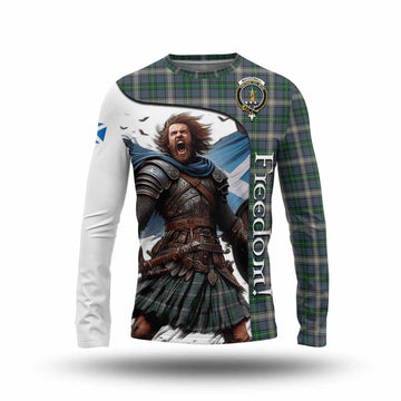 MacDowall (McDowall) Crest Tartan Long Sleeve T-Shirt Inspired by the Freedom of Scottish Warrior Unisex - Tartan Vibes Clothing