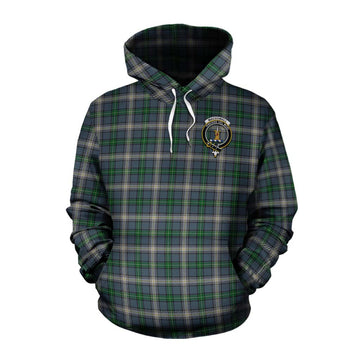MacDowall (McDowall) Tartan Cotton Hoodie with Family Crest Celtic Skull Style Pullover Hoodie XS - Tartan Vibes Clothing