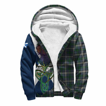 MacDowall (McDowall) Tartan Family Crest Sherpa Hoodie Scottish Thistle Celtic Inspired Unisex S - Tartan Vibes Clothing
