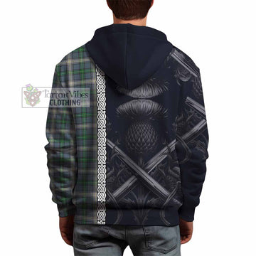 MacDowall (McDowall) Tartan Hoodie with Family Crest Cross Sword Thistle Celtic Vibes - Tartan Vibes Clothing