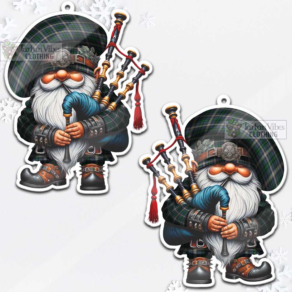 Tartan Vibes Clothing MacDowall (McDowall) Tartan Badpiper Gnome Christmas Ornament