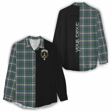 MacDowall (McDowall) Tartan Women's Casual Shirt with Family Crest and Half Of Me Style