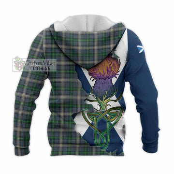 MacDowall (McDowall) Tartan Family Crest Knitted Hoodie Scottish Thistle Celtic Inspired - Tartan Vibes Clothing
