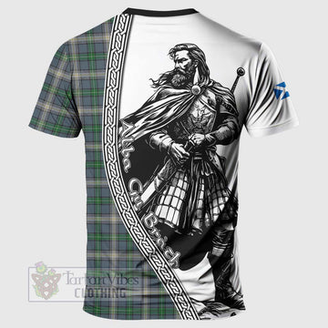 MacDowall (McDowall) Tartan Clan Crest T-Shirt with Highlander Warrior Celtic Style - Tartan Vibes Clothing