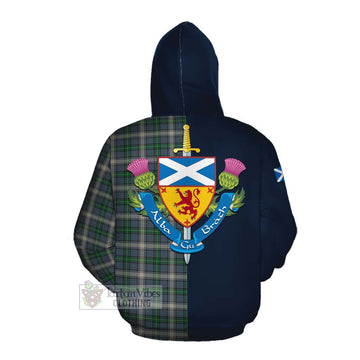 MacDowall (McDowall) Tartan Cotton Hoodie Alba with Scottish Lion Royal Arm Half Style Pullover Hoodie - Tartan Vibes Clothing