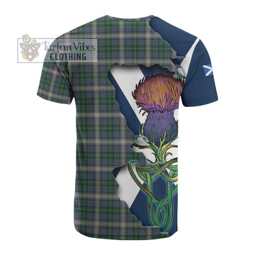 MacDowall (McDowall) Tartan Family Crest Cotton T-shirt Scottish Thistle Celtic Inspired - Tartan Vibes Clothing
