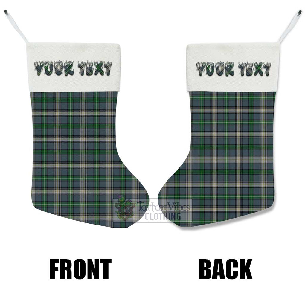 Tartan Vibes Clothing MacDowall (McDowall) Tartan Christmas Stocking with Personalized Text