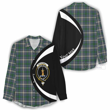 MacDowall (McDowall) Tartan Women's Casual Shirt with Family Crest Circle Style