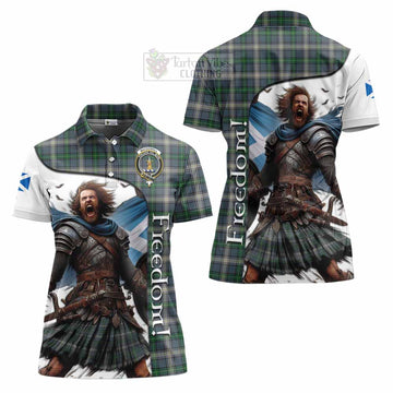 MacDowall (McDowall) Crest Tartan Women's Polo Shirt Inspired by the Freedom of Scottish Warrior - Tartan Vibes Clothing