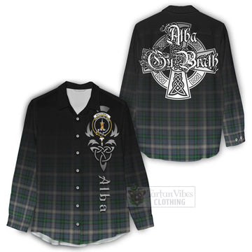 MacDowall (McDowall) Tartan Women's Casual Shirt Featuring Alba Gu Brath Family Crest Celtic Inspired