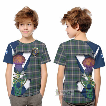 MacDowall (McDowall) Tartan Family Crest Kid T-Shirt Scottish Thistle Celtic Inspired - Tartan Vibes Clothing