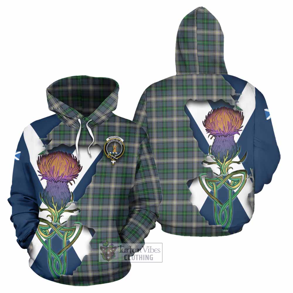 MacDowall (McDowall) Tartan Family Crest Hoodie Scottish Thistle Celtic Inspired - Tartan Vibes Clothing