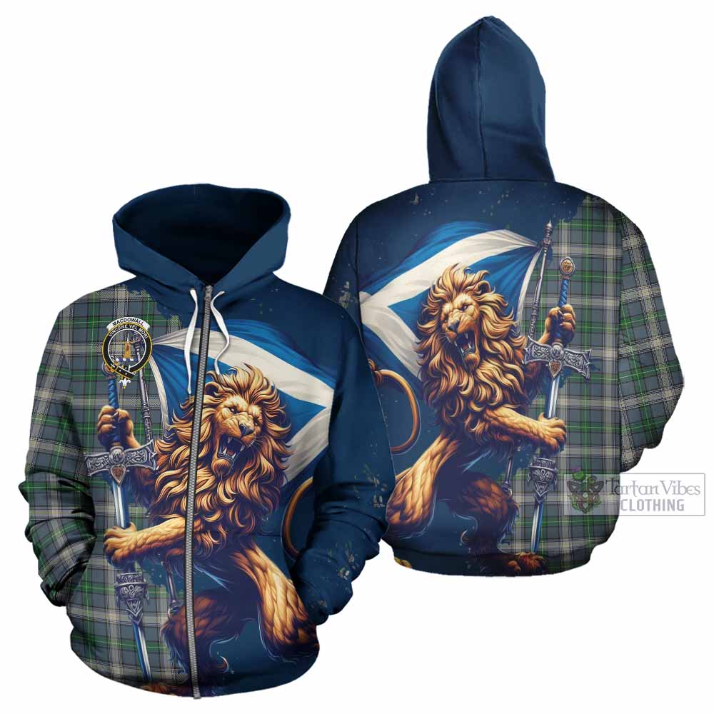 MacDuff (McDuff) Tartan Family Crest Hoodie with Scottish Majestic Lion