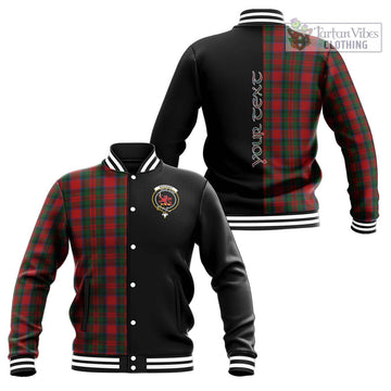 MacDuff (McDuff) Tartan Baseball Jacket with Family Crest and Half Of Me Style