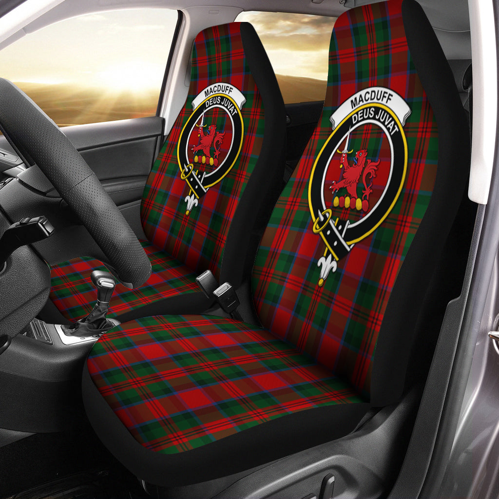 MacDuff (McDuff) Tartan Car Seat Cover with Family Crest One Size - Tartan Vibes Clothing