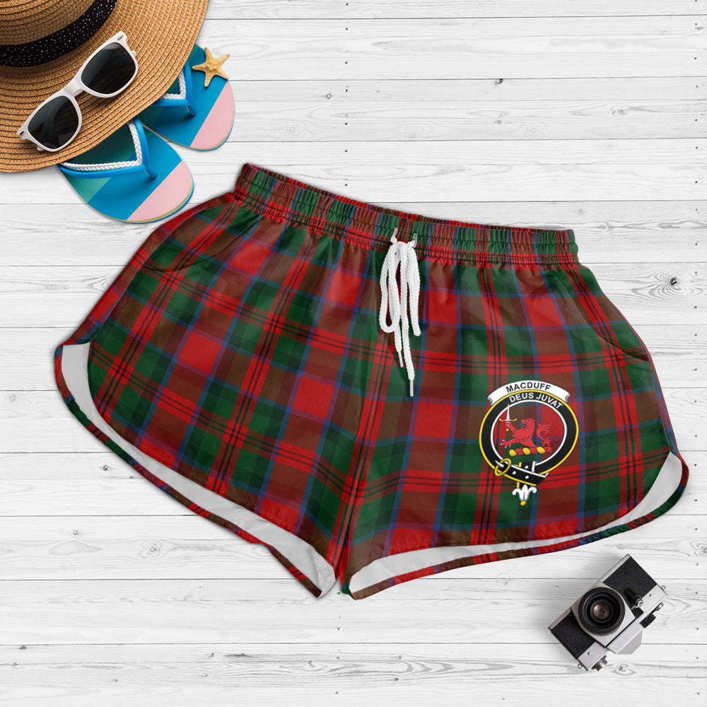 macduff-tartan-womens-shorts-with-family-crest