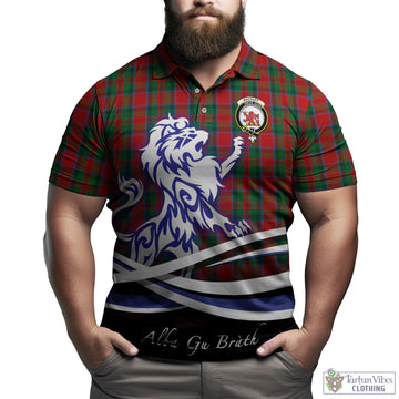 MacDuff (McDuff) Tartan Polo Shirt with Alba Gu Brath Regal Lion Emblem