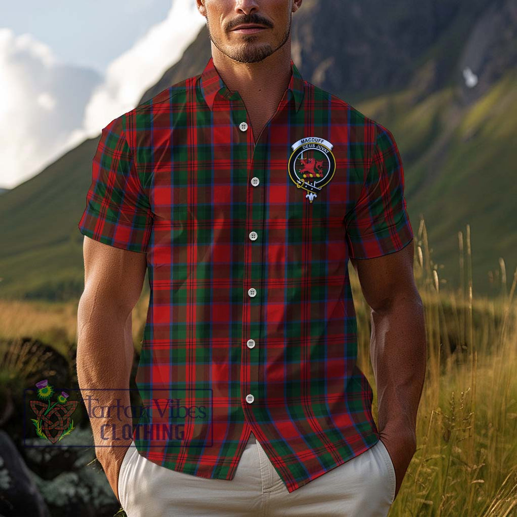 MacDuff (McDuff) Tartan Cotton Hawaiian Shirt with Family Crest Adult - Tartan Vibes Clothing