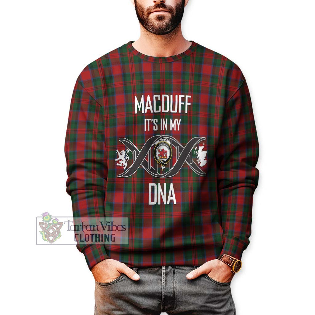 MacDuff (McDuff) Tartan Sweatshirt with Family Crest DNA In Me Style Unisex - Tartanvibesclothing Shop