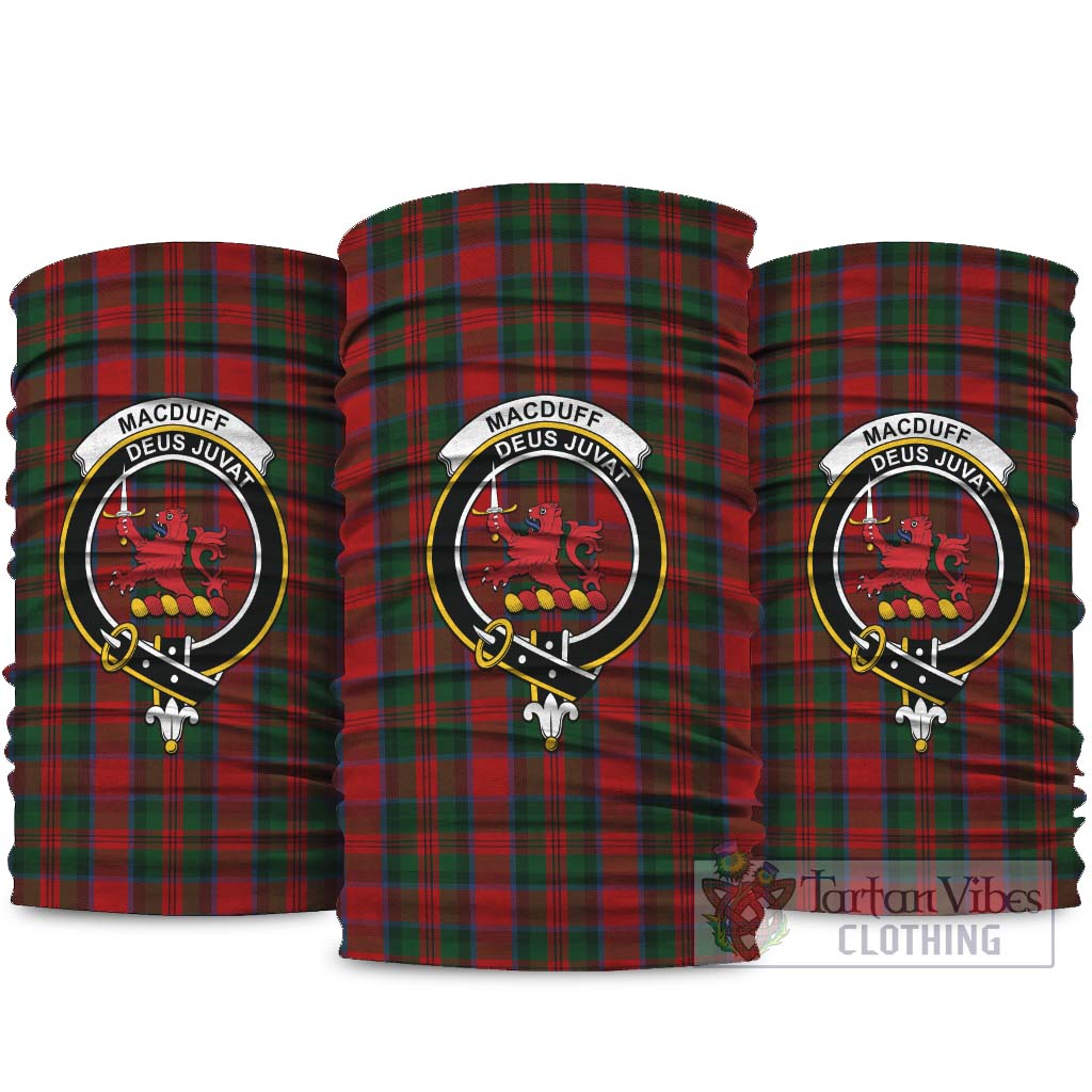 MacDuff Tartan Neck Gaiters, Tartan Bandanas, Tartan Head Band with Family Crest