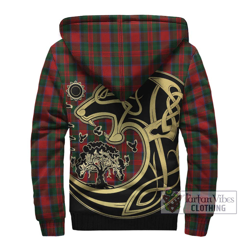 MacDuff (McDuff) Tartan Sherpa Hoodie with Family Crest Celtic Wolf Style - Tartan Vibes Clothing