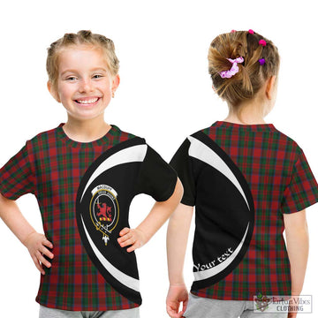 MacDuff (McDuff) Tartan Kid T-Shirt with Family Crest Circle Style - Tartan Vibes Clothing