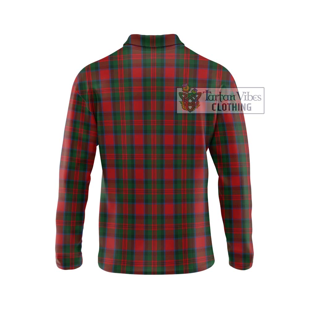 MacDuff (McDuff) Tartan Long Sleeve Polo Shirt with Family Crest DNA In Me Style - Tartanvibesclothing Shop