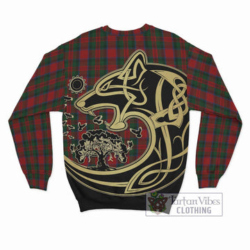 MacDuff (McDuff) Tartan Sweatshirt with Family Crest Celtic Wolf Style