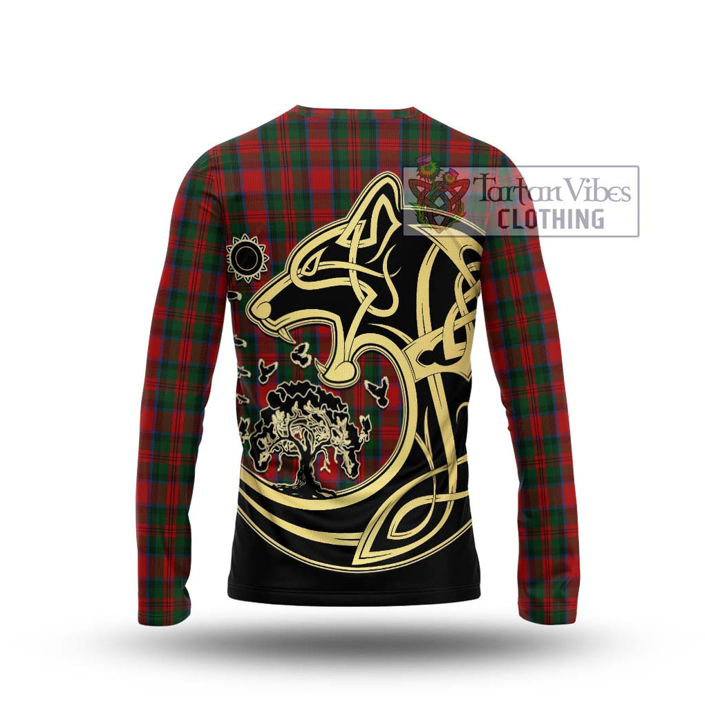 MacDuff (McDuff) Tartan Long Sleeve T-Shirt with Family Crest Celtic Wolf Style - Tartan Vibes Clothing