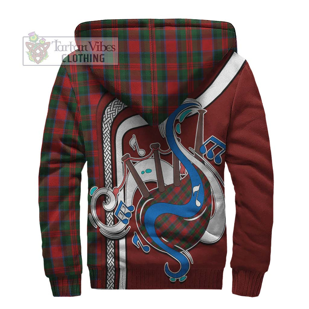 MacDuff (McDuff) Tartan Sherpa Hoodie with Epic Bagpipe Style - Tartanvibesclothing Shop