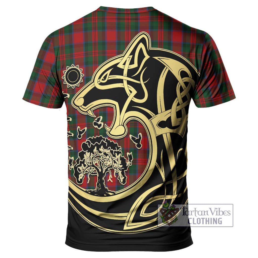 MacDuff (McDuff) Tartan T-Shirt with Family Crest Celtic Wolf Style - Tartan Vibes Clothing